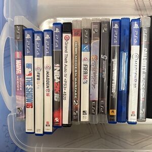 PS3 and PS4 Video Game Bundle with Various Titles (14 total)